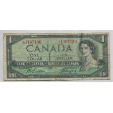 CANADA 1954 BILLETTE DE 1 DÓLAR